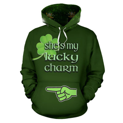 Hoodie - St Patrick's She's My Lucky Charm - GiddyGoatStore