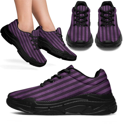 Sneakers - Purple Stripe Chunky - GiddyGoatStore
