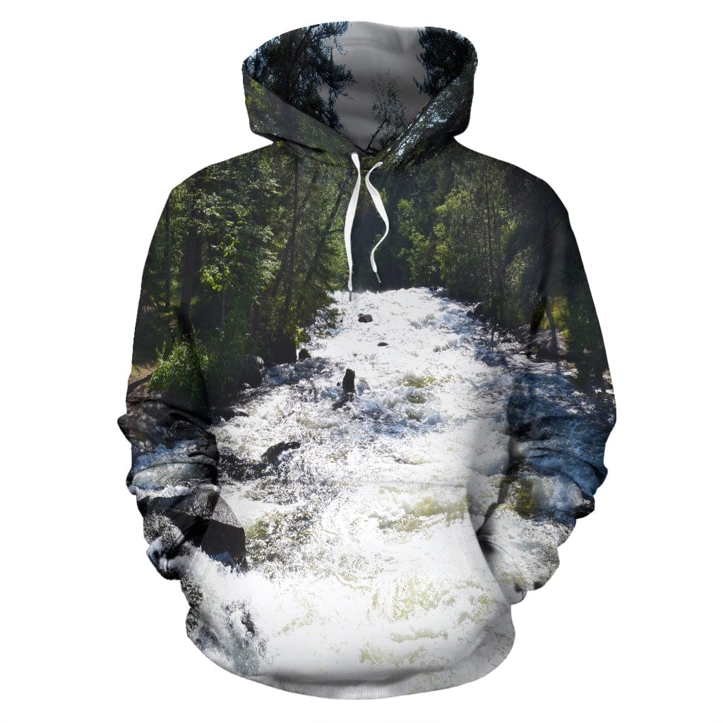 Hoodie - Relaxing Rapids All Over - GiddyGoatStore