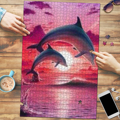 Jigsaw Puzzle - Amazing Dolphins - GiddyGoatStore