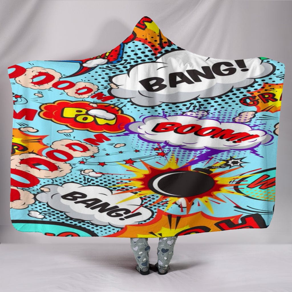 Hooded Blanket - Bang Boom Bang - GiddyGoatStore