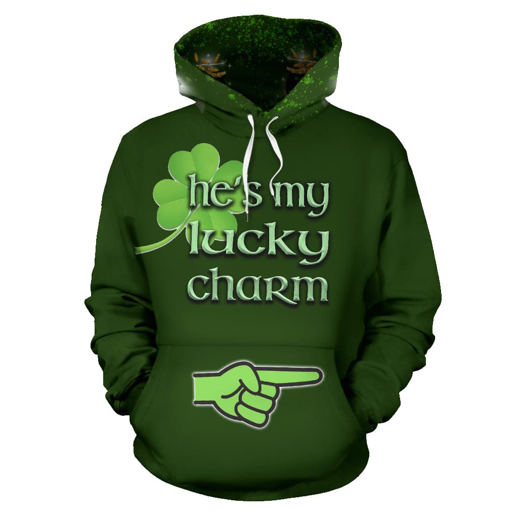 Hoodie - St Patrick's He's My Lucky Charm - GiddyGoatStore