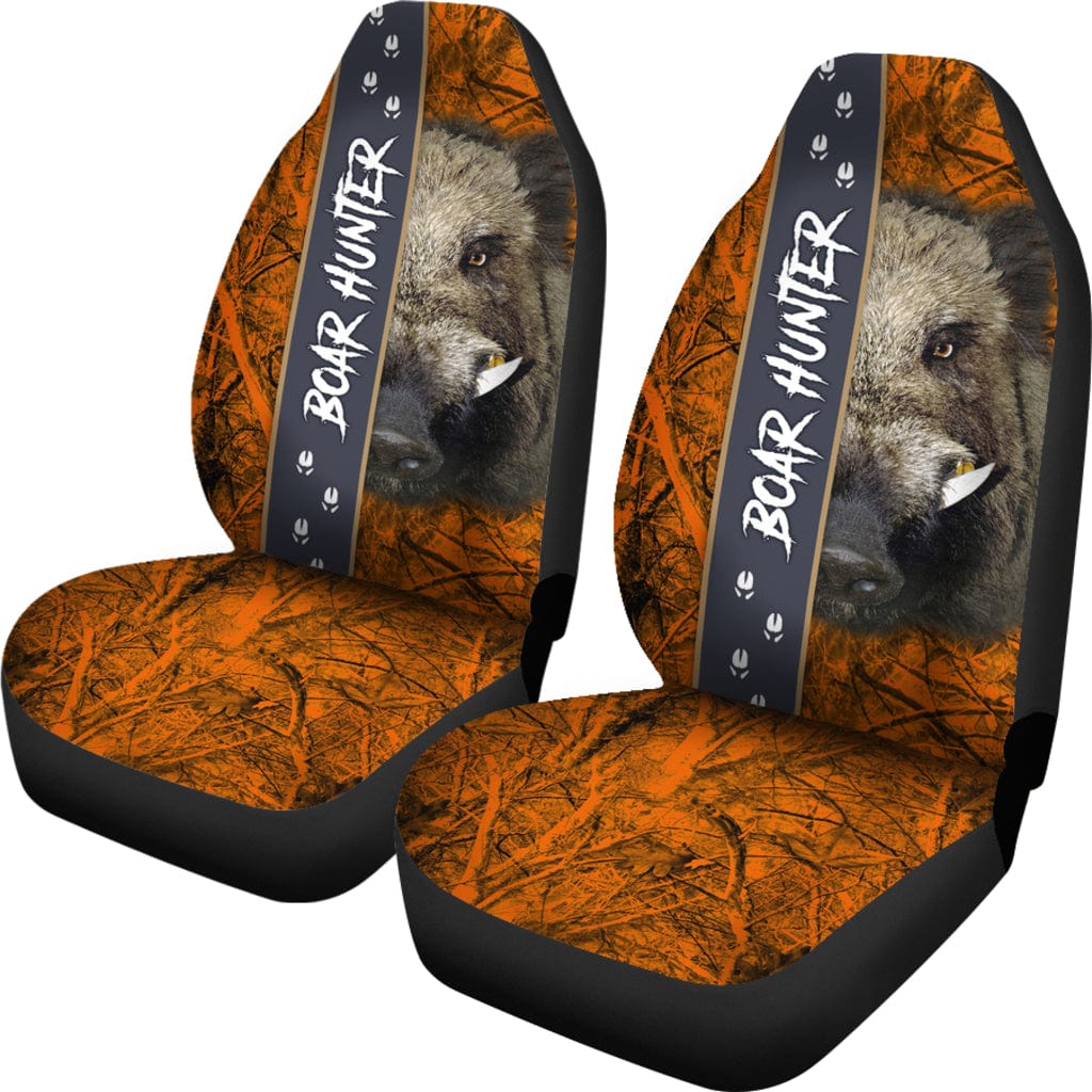 Seat Covers - Boar Hunter Orange Camo - GiddyGoatStore