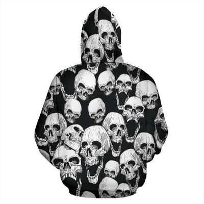 Hoodie - Screaming Skulls - GiddyGoatStore