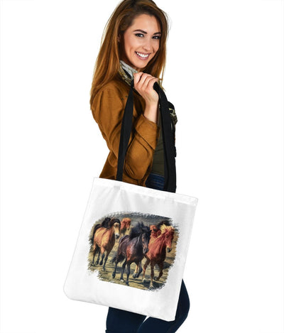 Tote Bags - Horses - GiddyGoatStore
