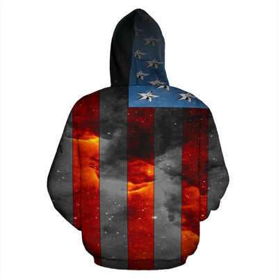 Hoodie - American Space Flag - GiddyGoatStore