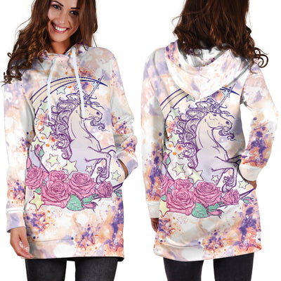 Hoodie Dress - Unicorn 1 - GiddyGoatStore