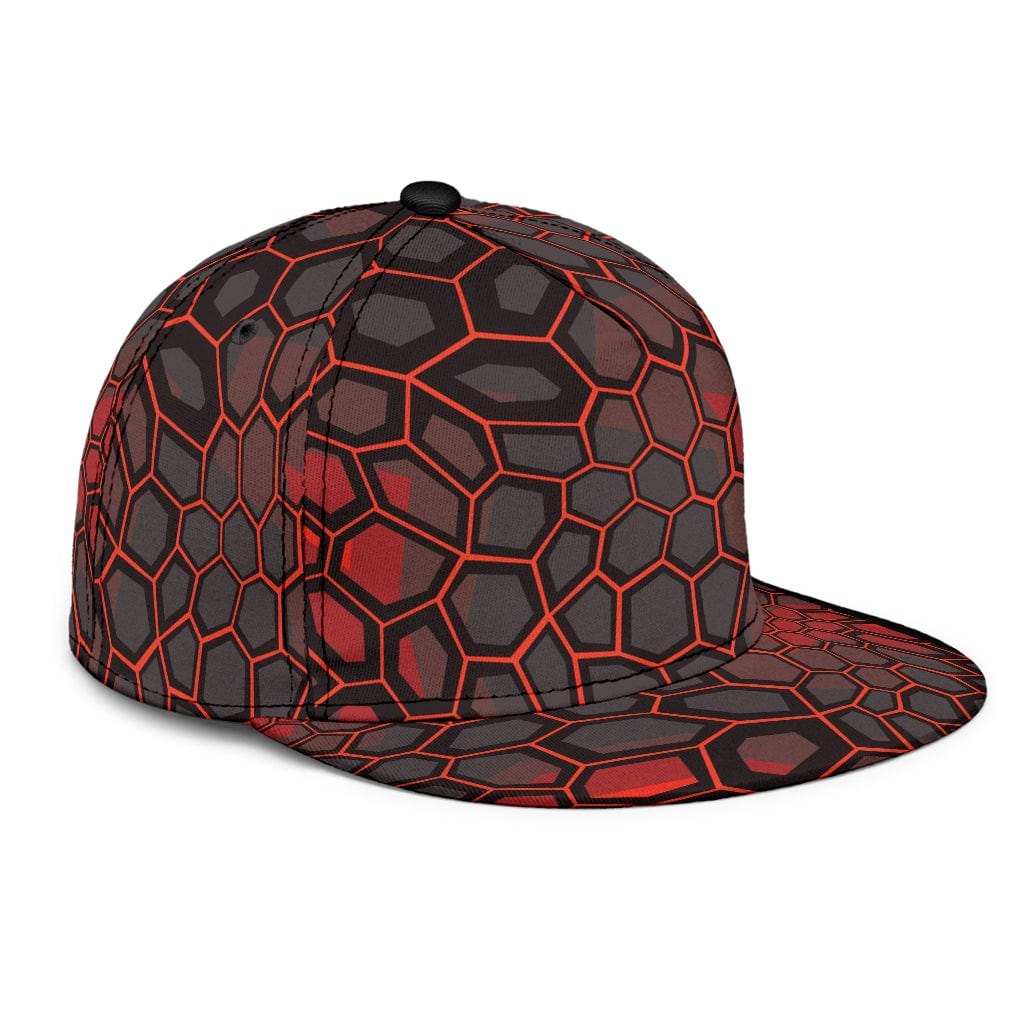Snapback Hat - Red and Gray - GiddyGoatStore