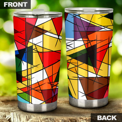 Tumbler - Abstract Stained Glass - GiddyGoatStore