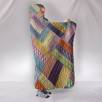 Hooded Blanket - Candy Striped - GiddyGoatStore