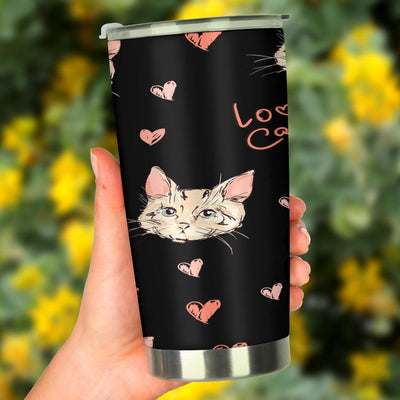 Tumbler - Cat Love - GiddyGoatStore