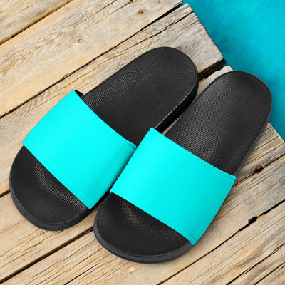 Sandals - Caribbean Blue Slide - GiddyGoatStore