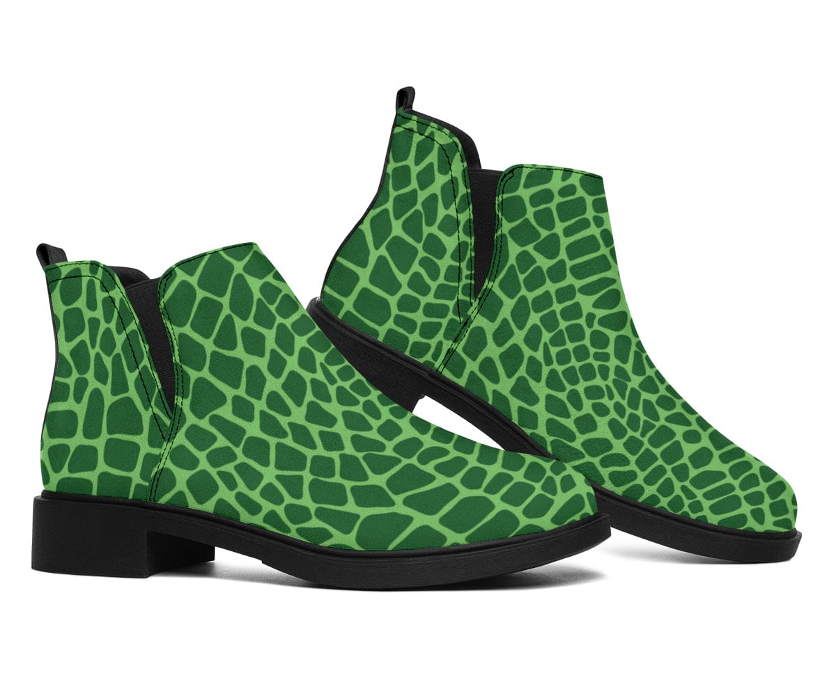 Suede Boots - Croc Pop Art - GiddyGoatStore