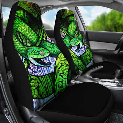 Seat Covers - Green Snake - GiddyGoatStore