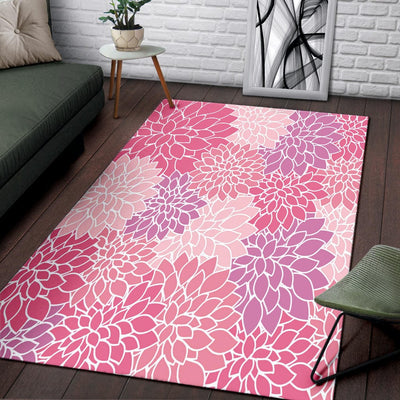 Rug - Pink Chrysanthemum - GiddyGoatStore