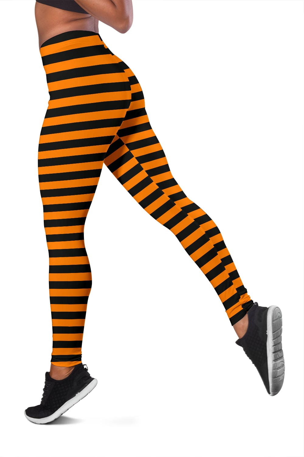 Leggings - Halloween Striped - GiddyGoatStore