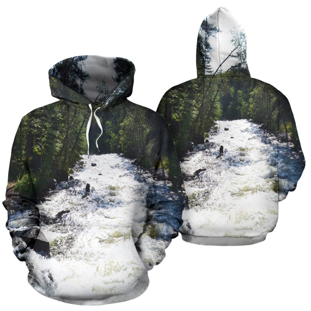 Hoodie - Relaxing Rapids All Over - GiddyGoatStore