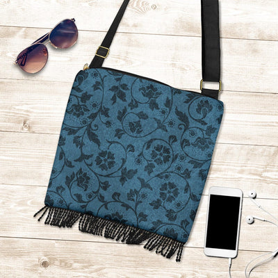 Boho - Dark Blue Flower - GiddyGoatStore