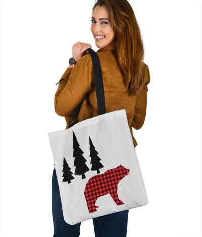 Tote Bags - Bear Trees - GiddyGoatStore