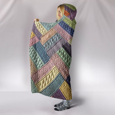 Hooded Blanket - Candy Striped - GiddyGoatStore