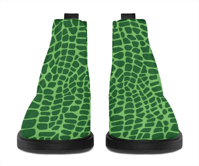 Suede Boots - Croc Pop Art - GiddyGoatStore