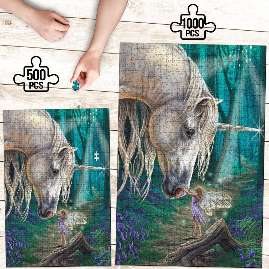 Jigsaw Puzzle - The Fairy and The Unicorn - GiddyGoatStore