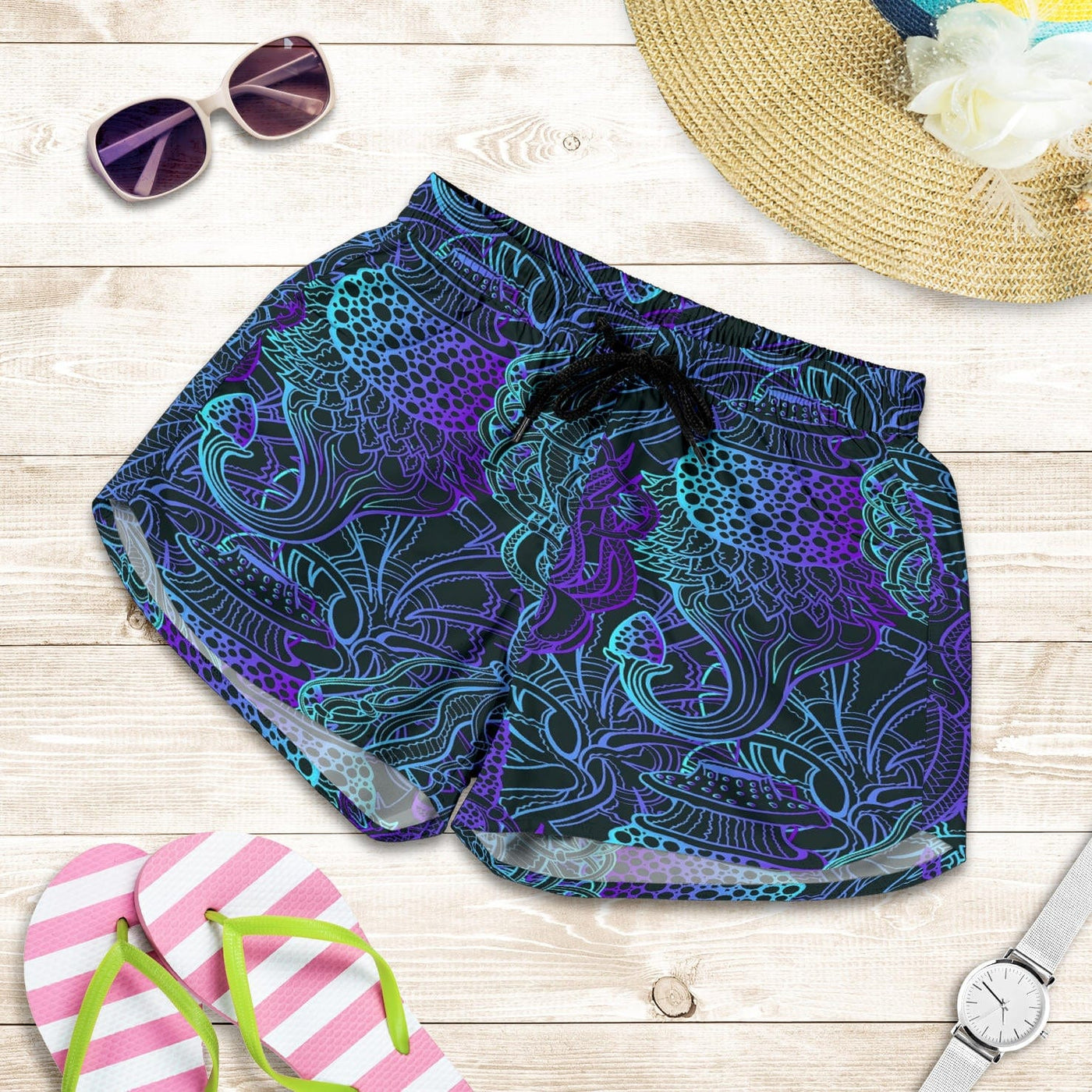 Shorts - Jellyfish Women's - GiddyGoatStore