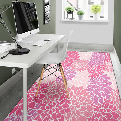 Rug - Pink Chrysanthemum - GiddyGoatStore