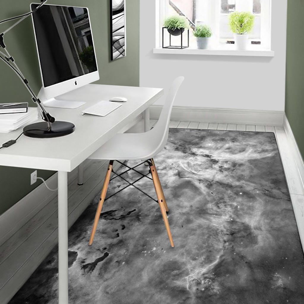 Rug - Greyscale Carina Nebula - GiddyGoatStore