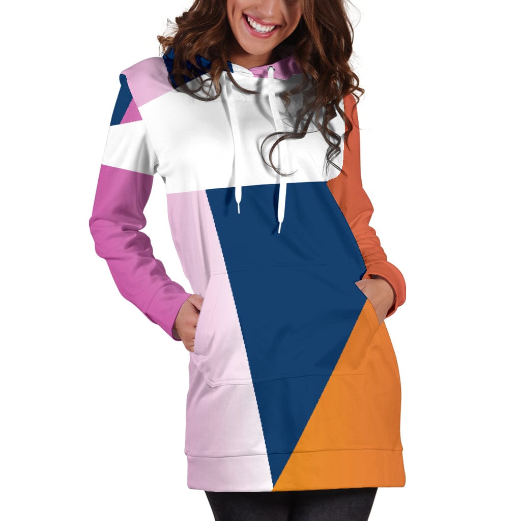 Hoodie Dress - Geometric Joy - GiddyGoatStore