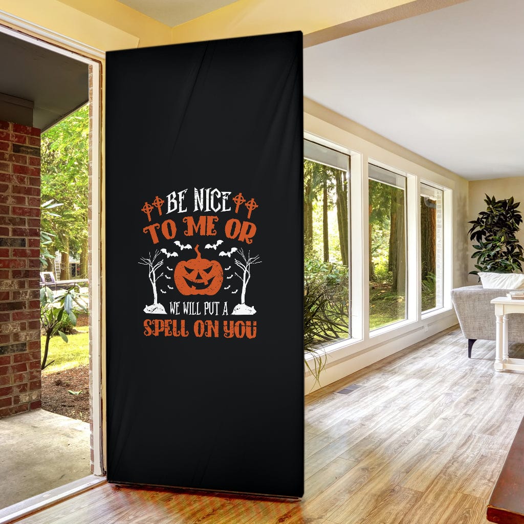 Door Sock - Be Nice To Me Halloween - GiddyGoatStore