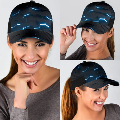 Classic Cap - Blue Carbon Fiber - GiddyGoatStore