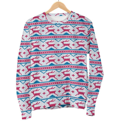 Sweater - Xmas Ugly Reindeer Men's - GiddyGoatStore