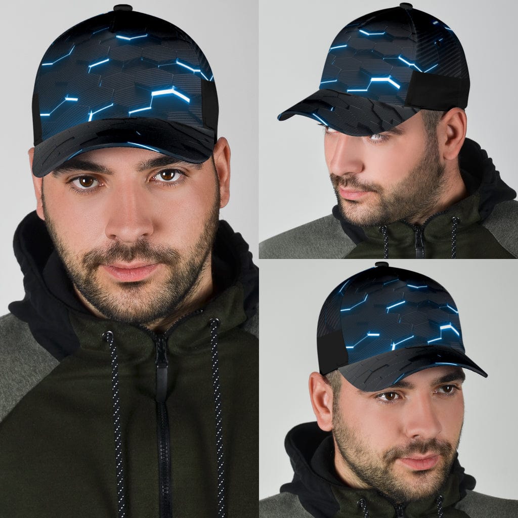 Classic Cap - Blue Carbon Fiber - GiddyGoatStore