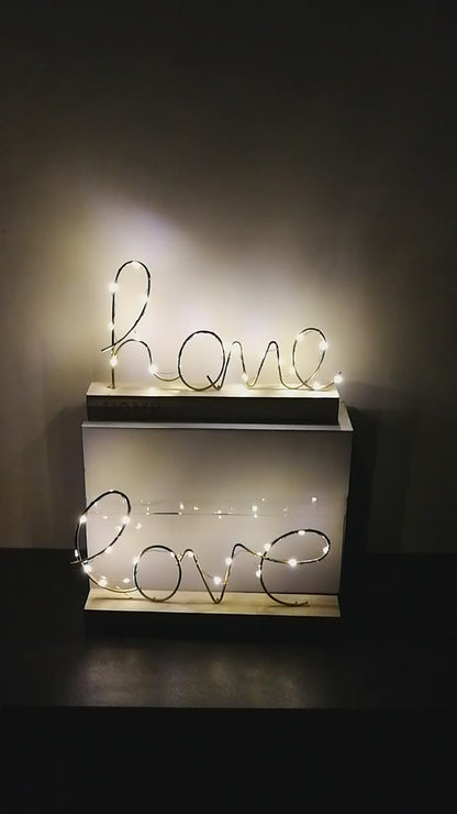 LED Love and Home Table Lamp
