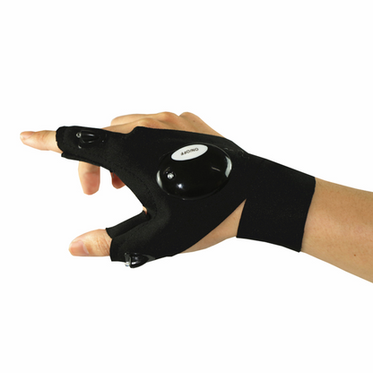 Fingerless Glove LED Flashlight  Multi Light Tool Left/Right Hand