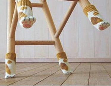 Cat Paw Chair Leg Socks - 4pcs