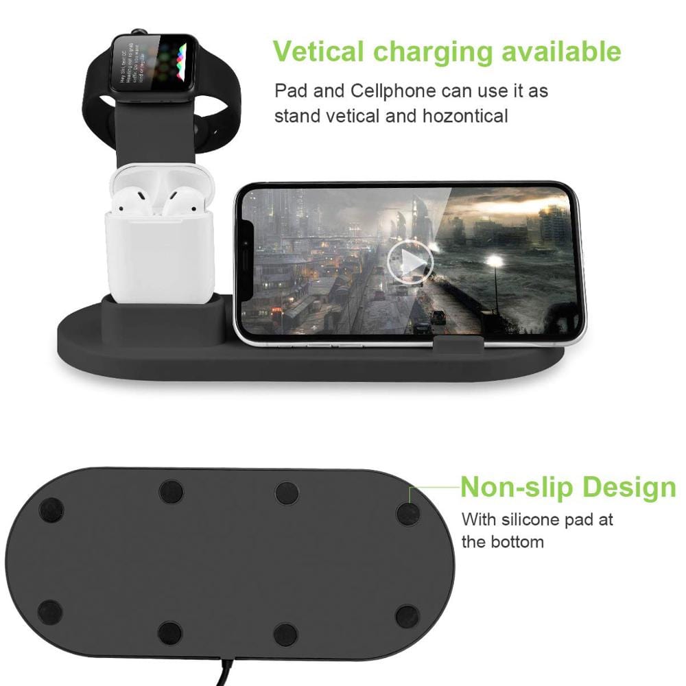 3 in 1 Wireless Charging Induction - GiddyGoatStore