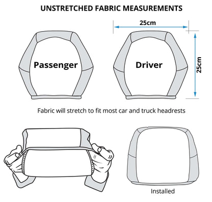 Headrest Cover - Winter Forest