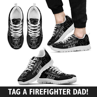 Men's Sneakers - Black - Epic Father's Day Fire Fighter Dad