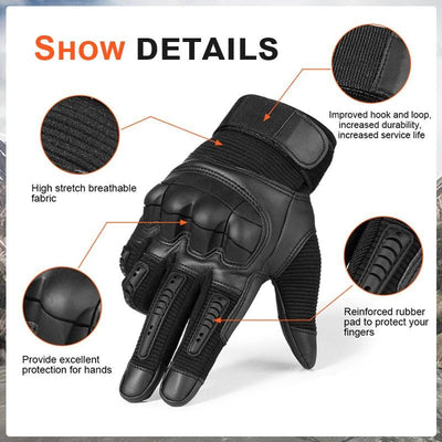 Touch Screen PU Leather Gloves - GiddyGoatStore