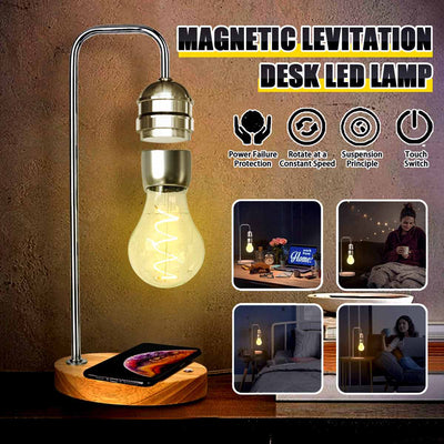 Magnetic Levitation Lamp and Wireless Phone Charger - GiddyGoatStore