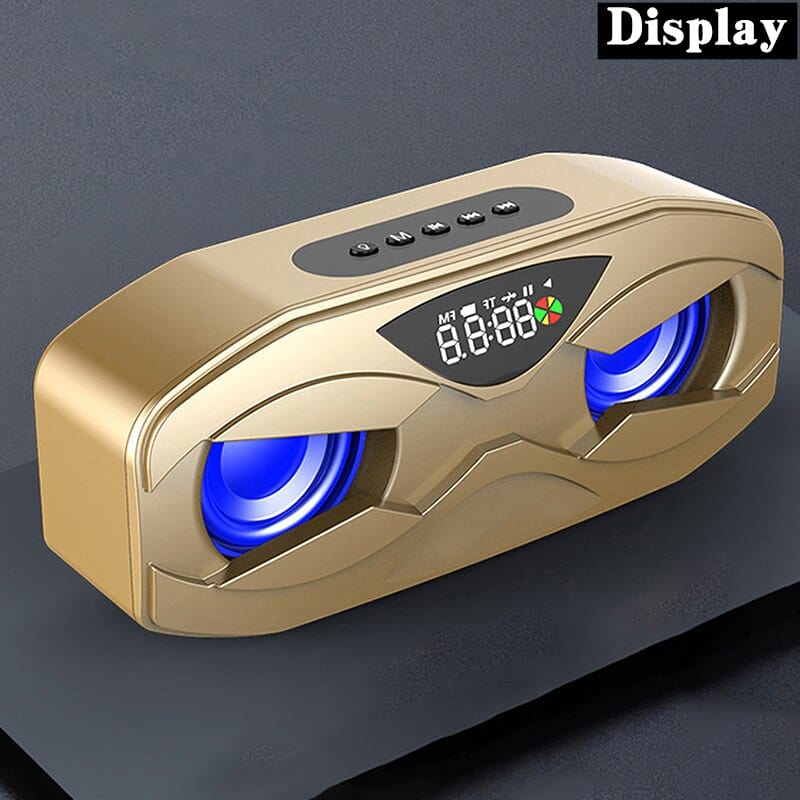 Bluetooth Speaker LED  Wireless  FM Radio Alarm Clock - GiddyGoatStore