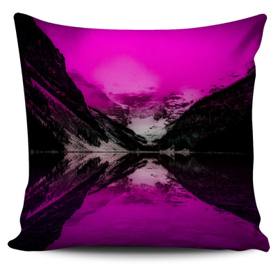 Pillow Cover - Lake Louise - Pink - GiddyGoatStore