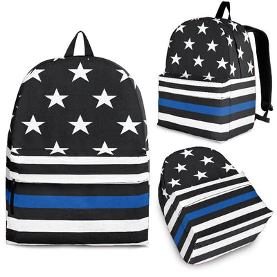 Backpack - Police Thin Blue Line - GiddyGoatStore