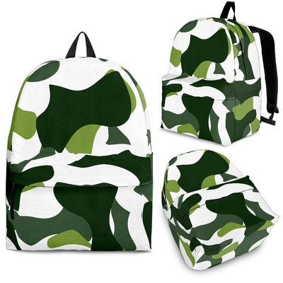 Bookbag - White Green Light Green Camouflage - GiddyGoatStore