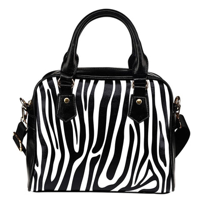 Shoulder Handbag - Zebra Print Pop Art - GiddyGoatStore