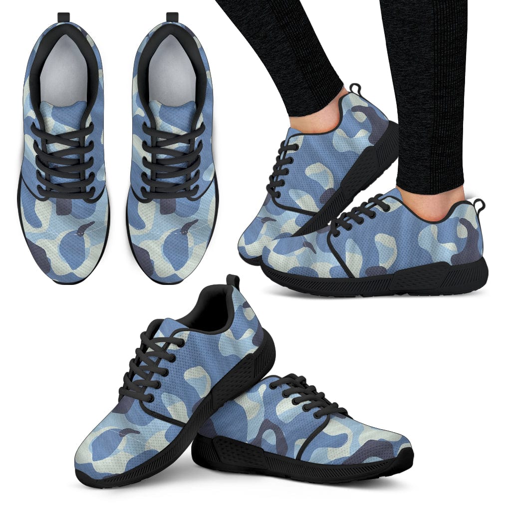 Women's Sneakers - Blue Camo - GiddyGoatStore