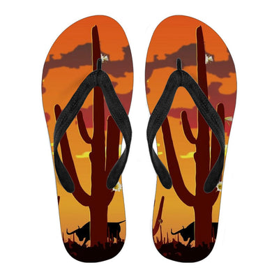 Flip Flops - Woman's Desert Cactus - GiddyGoatStore