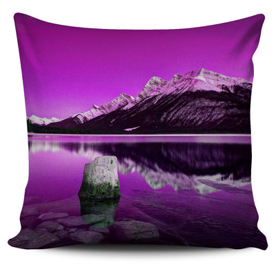 Pillow Cover - Spray Lakes - Purple - GiddyGoatStore